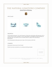 1.60 Ct. Aquamarine from Mozambique Appraisal