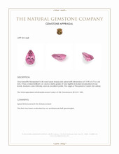 5.40 Ct. Pink Spinel from Ceylon (Sri Lanka) Appraisal
