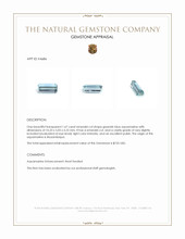 1.67 Ct. Greenish Blue Aquamarine from Mozambique Appraisal