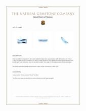 1.68 Ct. Aquamarine from Mozambique Appraisal