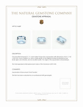1.71 Ct. Aquamarine from Mozambique Appraisal