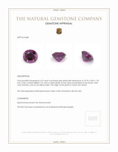 5.33 Ct. Pink Spinel from Ceylon (Sri Lanka) Appraisal