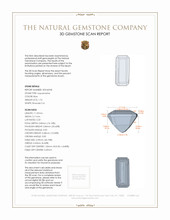 1.76 Ct. Aquamarine from Mozambique 3 D Scan Report