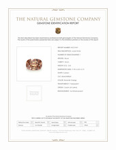 2.65 Ct. Orangish Brown Zircon from Ceylon (Sri Lanka) Scan Report