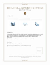 1.80 Ct. Aquamarine from Mozambique Appraisal