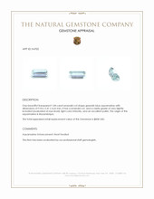 1.84 Ct. Aquamarine from Mozambique Appraisal