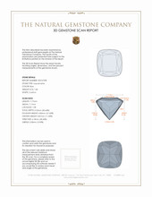 1.86 Ct. Aquamarine from Mozambique 3 D Scan Report