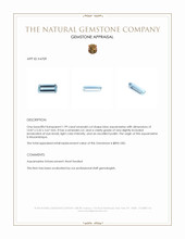 1.99 Ct. Aquamarine from Mozambique Appraisal