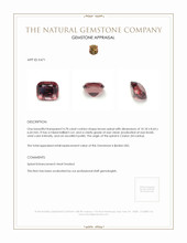 4.78 Ct. Spinel from Ceylon (Sri Lanka) Appraisal