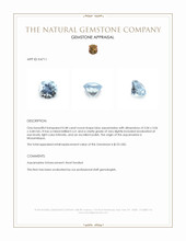0.48 Ct. Blue Aquamarine from Mozambique Appraisal