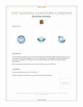 0.74 Ct. Aquamarine from Mozambique Appraisal