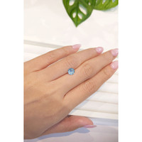 0.74 Ct. Aquamarine from Mozambique Life Style