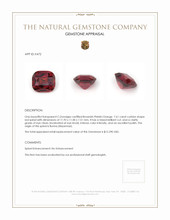 7.61 Ct. Spinel from Burma (Myanmar) Appraisal