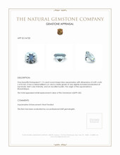 1.15 Ct. Aquamarine from Mozambique Appraisal