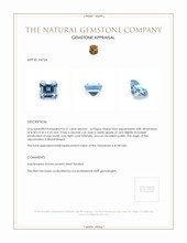 0.37 Ct. Aquamarine from Mozambique Appraisal