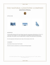 0.38 Ct. Blue Aquamarine from Mozambique Appraisal