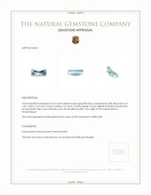 0.65 Ct. Aquamarine from Mozambique Appraisal