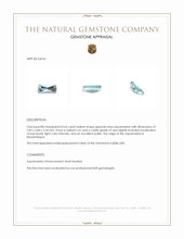 0.65 Ct. Greenish Blue Aquamarine from Mozambique Appraisal