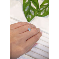 0.65 Ct. Aquamarine from Mozambique Life Style
