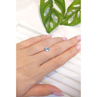 0.87 Ct. Aquamarine from Mozambique Life Style