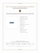 0.75 Ct. Aquamarine from Mozambique Scan Report