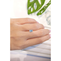 0.76 Ct. Aquamarine from Mozambique Life Style
