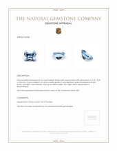 0.76 Ct. Aquamarine from Mozambique Appraisal