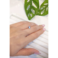 0.77 Ct. Aquamarine from Mozambique Life Style