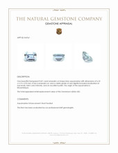 0.81 Ct. Aquamarine from Mozambique Appraisal