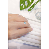 0.81 Ct. Aquamarine from Mozambique Life Style