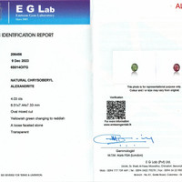 4.03 Ct. Alexandrite from Ceylon (Sri Lanka) Scan Report