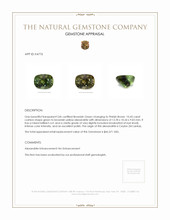 10.43 Ct. Alexandrite from Ceylon (Sri Lanka) Appraisal