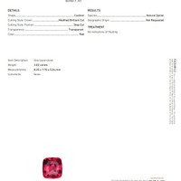 3.02 Ct. Spinel from Burma (Myanmar) Scan Report