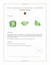 23.71 Ct. Grossular Garnet from Namibia Appraisal