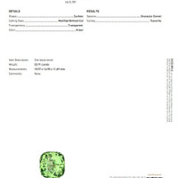 23.71 Ct. Grossular Garnet from Namibia Scan Report