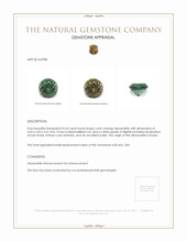 0.63 Ct. Alexandrite from Russia Appraisal