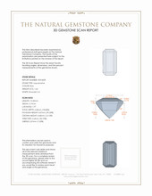 1.64 Ct. Aquamarine from Mozambique 3 D Scan Report