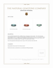 1.60 Ct. Alexandrite from Russia  Appraisal