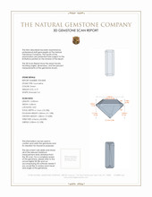 3.19 Ct. Tourmaline from Brazil 3 D Scan Report
