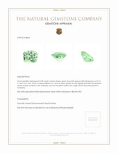 2.98 Ct. Tsavorite Garnet from Tanzania Appraisal
