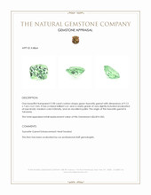 2.98 Ct. Tsavorite Garnet from Tanzania Appraisal