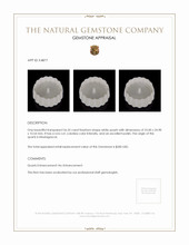 56.33 Ct. White Quartz from Madagascar Appraisal