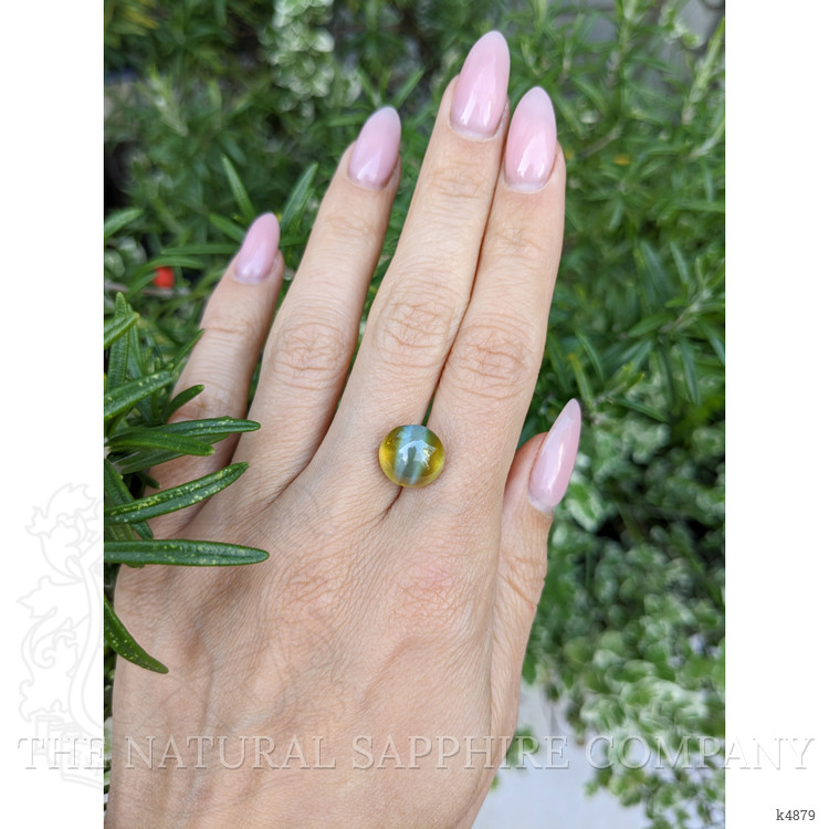 8.40 Ct. Cabochon Chrysoberyl from Ceylon (Sri Lanka)