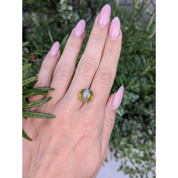 8.40 Ct. Cabochon Chrysoberyl from Ceylon (Sri Lanka) Life Style