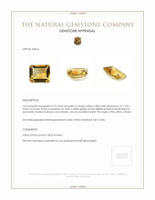 4.70 Ct. Citrine from Brazil Appraisal