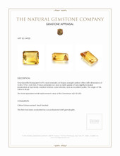 4.92 Ct. Citrine from Brazil Appraisal