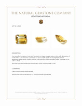 4.66 Ct. Citrine from Brazil Appraisal