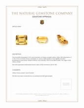 5.50 Ct. Citrine from Brazil Appraisal