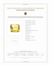 4.95 Ct. Yellow Citrine from Brazil Scan Report