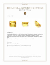 6.15 Ct. Citrine from Brazil Appraisal